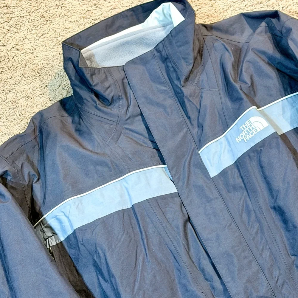 The North Face HyVent Winter Jacket Thick Gray Men Size XL Zip In Vest Line NWOT
